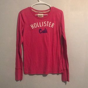 Pink Hollister Cali Long Sleeved Shirt